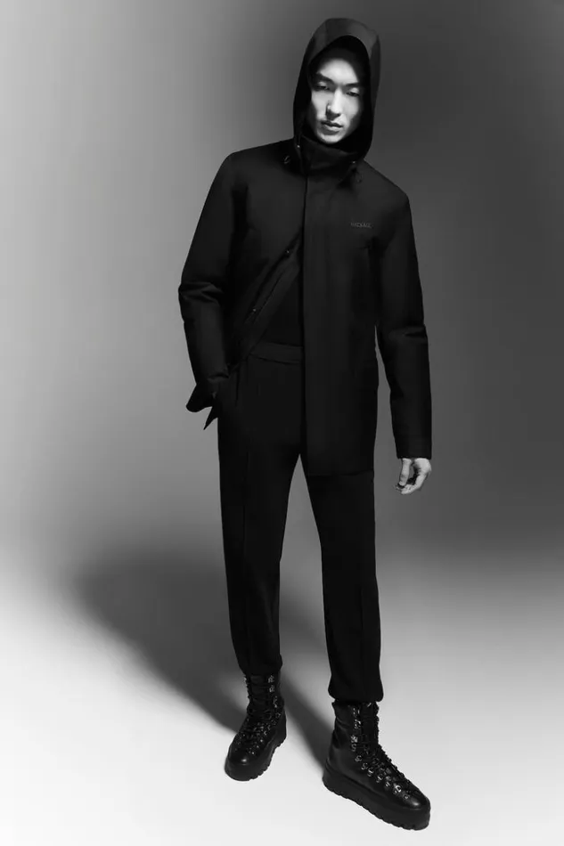 Mackage Light Down Jackets Men MorrisCity Light Down Twill Parka Black