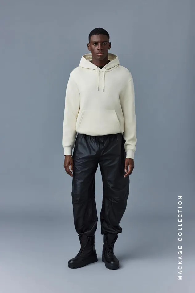 Mackage Pants and Shorts Men Isak Supple Leather Pants With Articulated Knees Black
