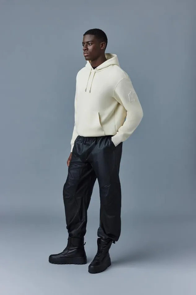 Mackage Pants and Shorts Men Isak Supple Leather Pants With Articulated Knees Black
