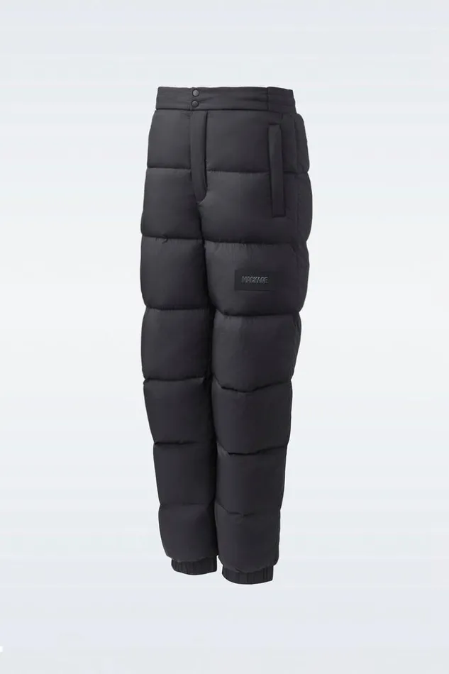 Mackage Pants Men Nelson Down Quilted Ski Pants Black