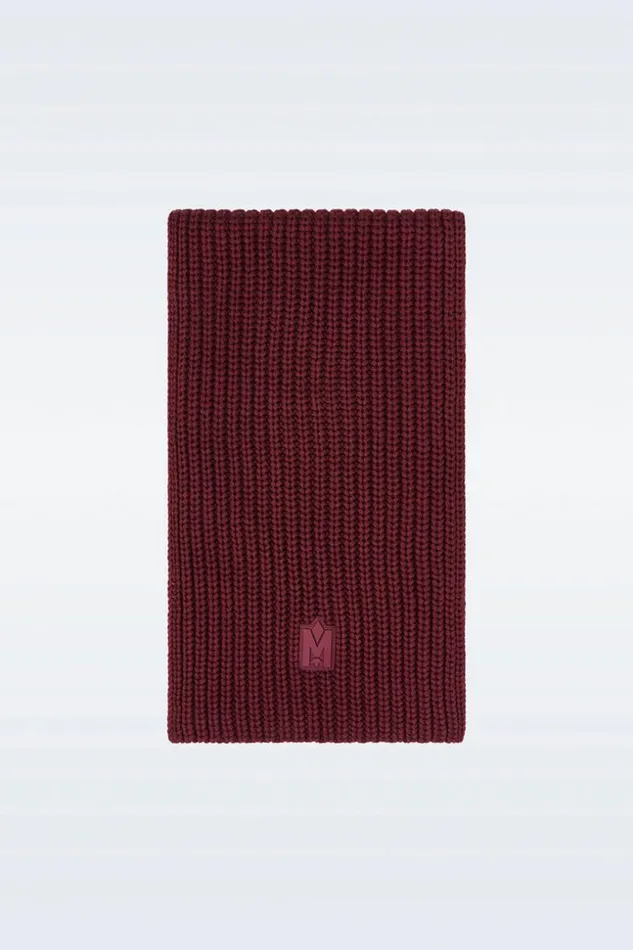 Mackage Scarves Men Nell Rectangular Merino Wool Scarf Garnet