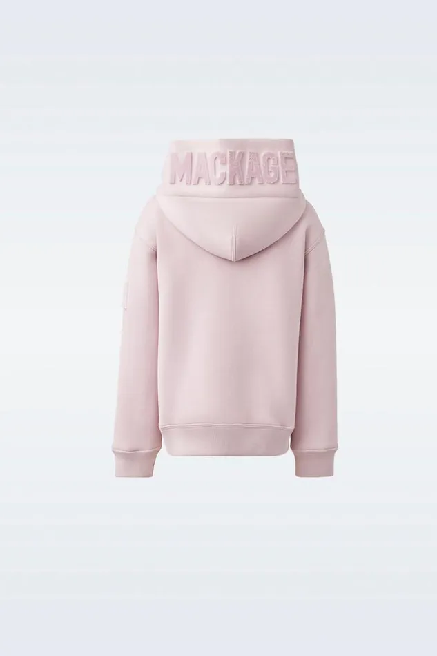 Mackage Sweatshirts and Sweatpants Kids Dru DoubleFace Jersey Hoodie For Kids 814 Years Rose
