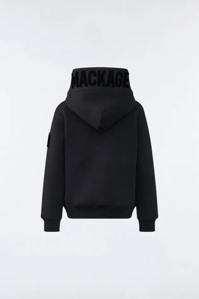 Mackage Sweatshirts and Sweatpants Kids Dru DoubleFace Jersey Hoodie For Toddlers 26 Years Black