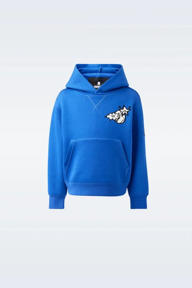 Mackage Sweatshirts and Sweatpants Kids DruTml DoubleFace Jersey Hoodie For Toddlers 26 Years Klein Blue Mackage Sweatshirts and Sweatpants Kids DruTml DoubleFace Jersey Hoodie For Toddlers 26 Years Klein Blue