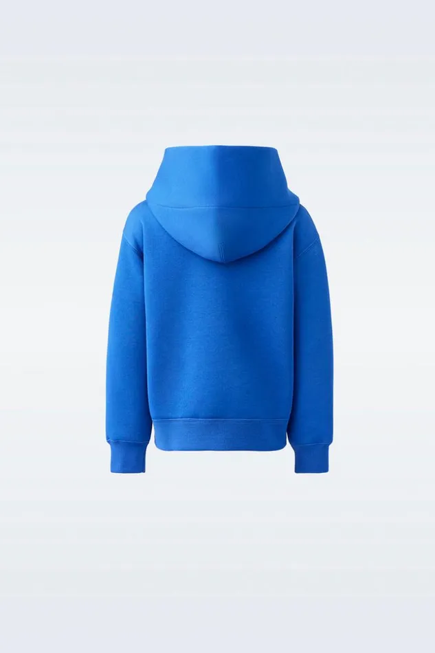 Mackage Sweatshirts and Sweatpants Kids DruTml DoubleFace Jersey Hoodie For Toddlers 26 Years Klein Blue
