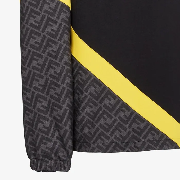 Man Black Jersey Sweatshirt Black Fendi Coordinated Sets