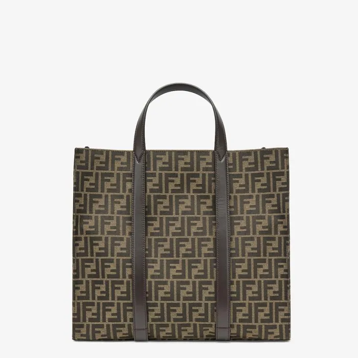 Man Ff Jacquard Fabric Bag Multicolour Fendi Travel Bags