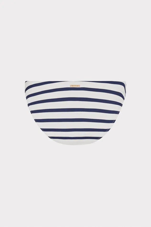 Margot Nautical Stripe Bikini Bottom Navywhite Women Milly Swim and Coverups