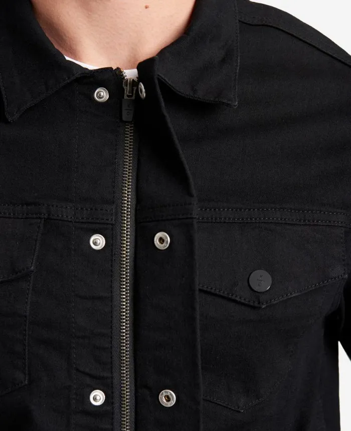 Men Denim Kenneth Cole Slim Fit Recycled Denim Jacket Watts 8211 Black Men Denim Kenneth Cole Slim Fit Recycled Denim Jacket Watts 8211 Black