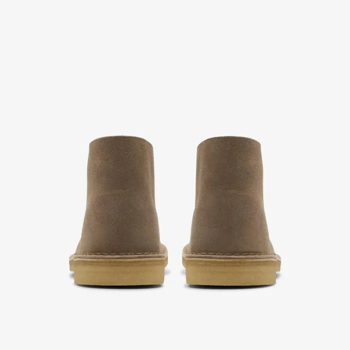 Men Desert Boot Taupe Distressed Clarks Boots