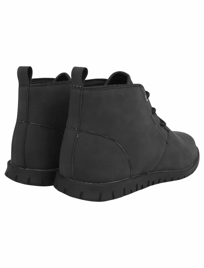 Men Footwear Tokyo Laundry Century Faux Leather Chukkah Desert Boots In Black Tokyo Laundry Black