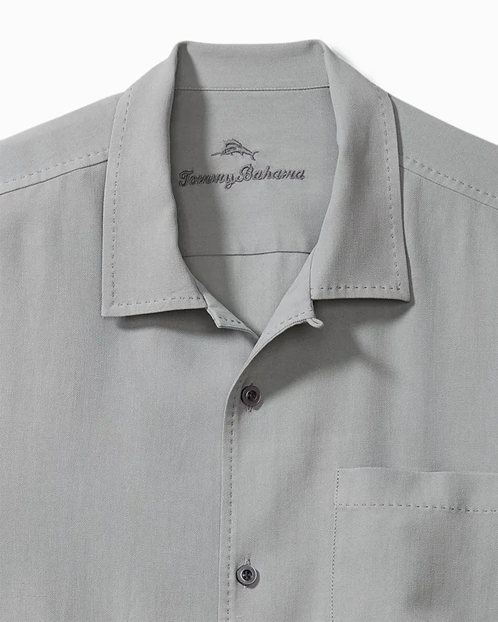 Men Hawaiian Herringbone Camp Shirt Dove Grey Tommy Bahama Shirts Men Hawaiian Herringbone Camp Shirt Dove Grey Tommy Bahama Shirts