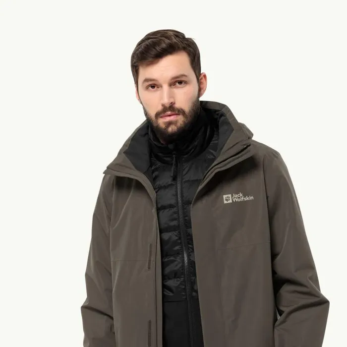 Men Jack Wolfskin 3in1 Jackets LUNTAL 3IN1 JKT M Cold Coffee S