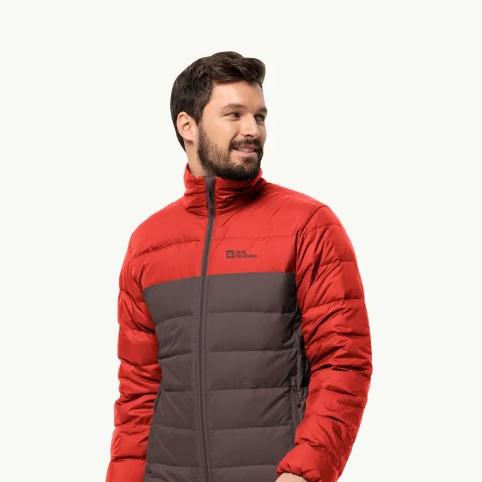 Men Jack Wolfskin Down Jackets ATHER DOWN JKT M RDS Red Earth XXL Mens Down Jacket