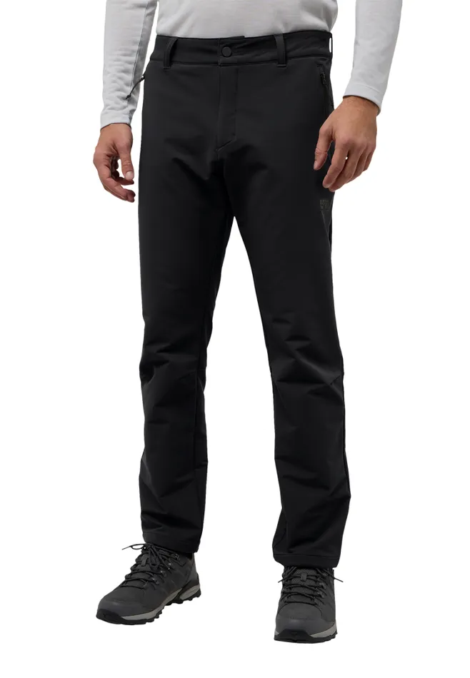 Men Jack Wolfskin Hiking Trousers ACTIVATE THERMIC PANTS M Black 50 R 8211 Mens Softshell Hiking Trousers Men Jack Wolfskin Hiking Trousers ACTIVATE THERMIC PANTS M Black 50 R 8211 Mens Softshell Hiking Trousers