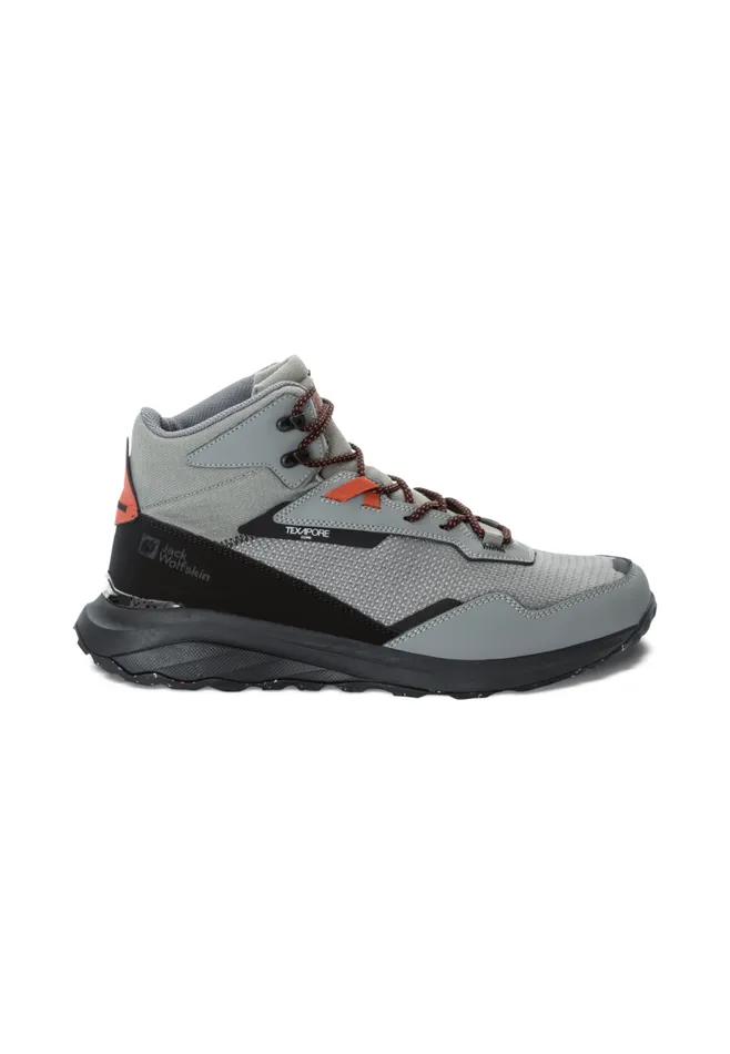 Men Jack Wolfskin Outdoor Sneaker DROMOVENTURE TEXAPORE MID M Smokey Grey 43 8211 Waterproof Outdoor Shoes Men Men Jack Wolfskin Outdoor Sneaker DROMOVENTURE TEXAPORE MID M Smokey Grey 43 8211 Waterproof Outdoor Shoes Men