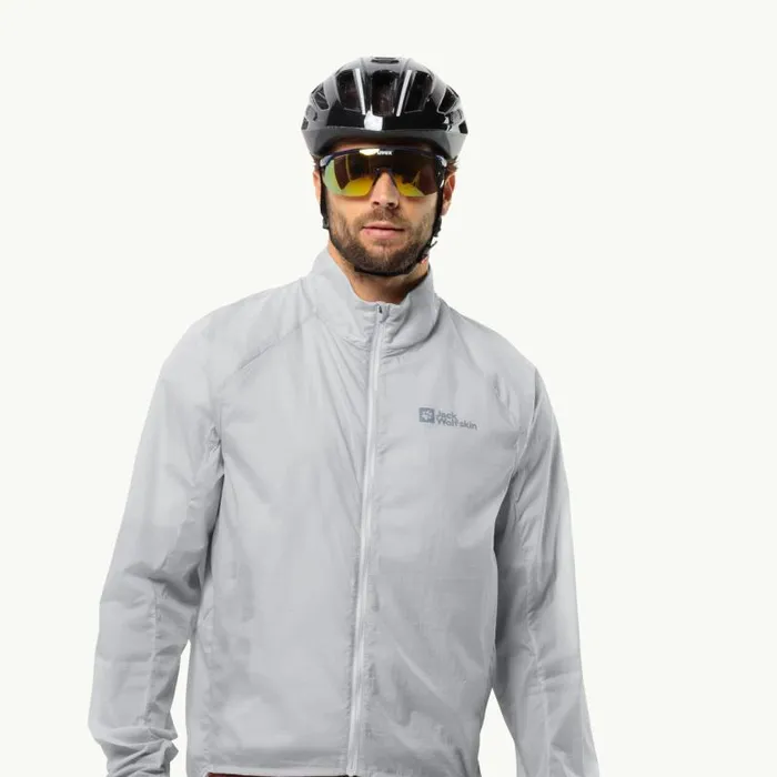 Men Jack Wolfskin Winter Jackets GRAVEX WIND JKT M Cool Grey M Wind Shell Or Biking Jacket Men Men Jack Wolfskin Winter Jackets GRAVEX WIND JKT M Cool Grey M Wind Shell Or Biking Jacket Men