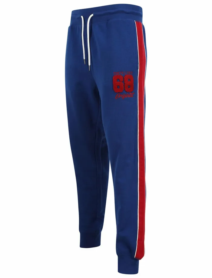 Men Joggers Tokyo Laundry Limbus Pant Cuffed Joggers With Colour Block Side Panels In Sodalite Blue 8211 Tokyo Laundry Sapphire