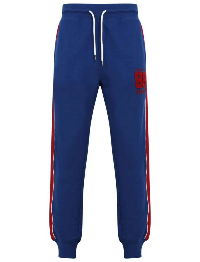 Men Joggers Tokyo Laundry Limbus Pant Cuffed Joggers With Colour Block Side Panels In Sodalite Blue 8211 Tokyo Laundry Sapphire