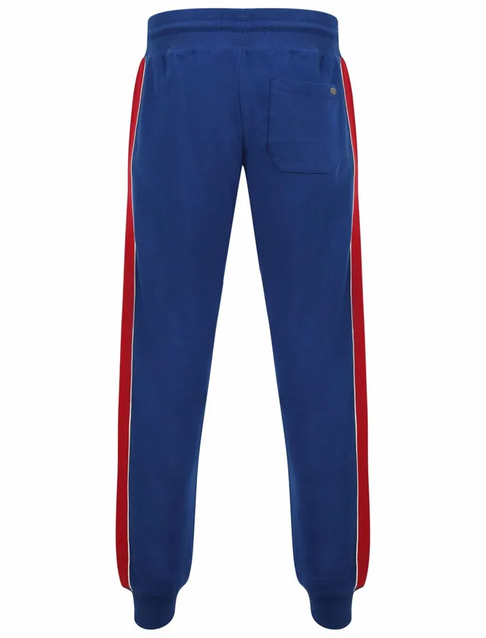 Men Joggers Tokyo Laundry Limbus Pant Cuffed Joggers With Colour Block Side Panels In Sodalite Blue 8211 Tokyo Laundry Sapphire