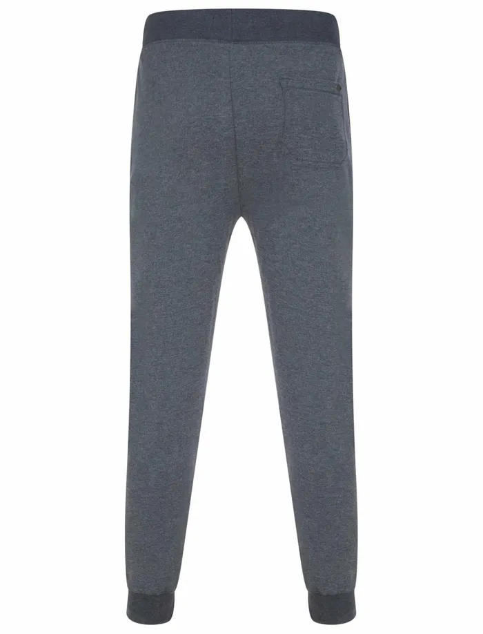 Men Joggers Tokyo Laundry Peckham Brushback Fleece Cuffed Joggers In Dark Navy Marl 8211 Tokyo Laundry Navy