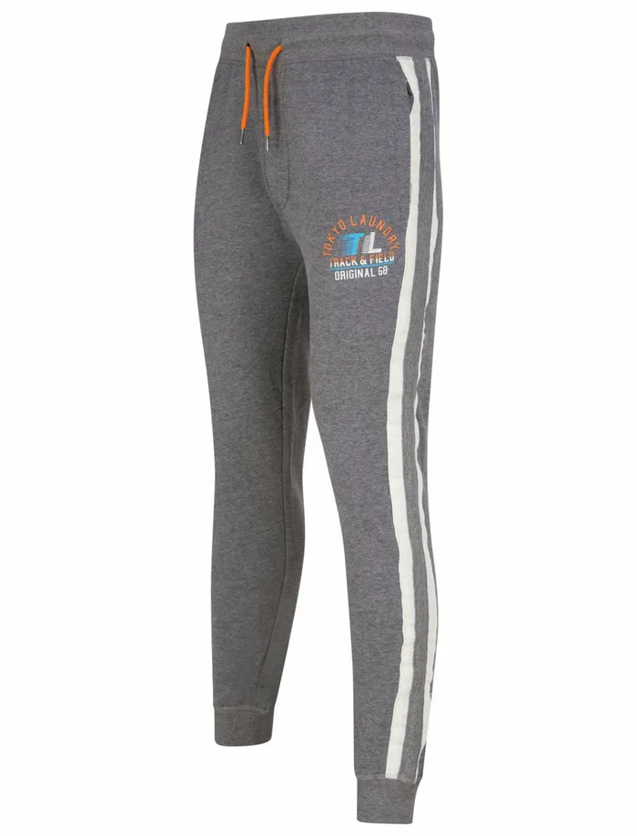 Men Joggers Tokyo Laundry Penton Cuffed Joggers With Zip Back Pocket In Mid Grey Marl 8211 Tokyo Laundry Charcoal Men Joggers Tokyo Laundry Penton Cuffed Joggers With Zip Back Pocket In Mid Grey Marl 8211 Tokyo Laundry Charcoal