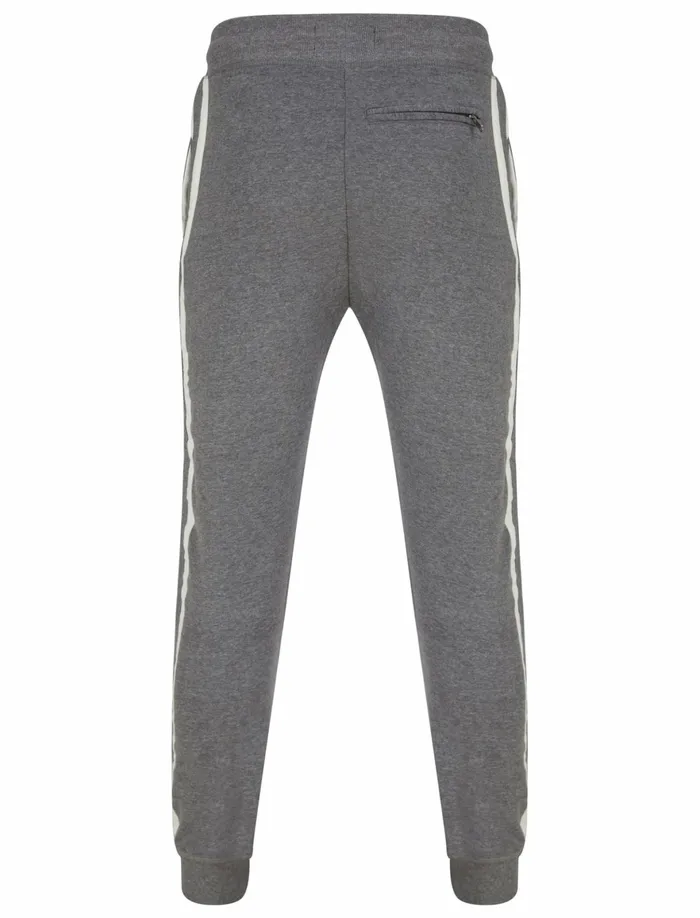 Men Joggers Tokyo Laundry Penton Cuffed Joggers With Zip Back Pocket In Mid Grey Marl 8211 Tokyo Laundry Charcoal