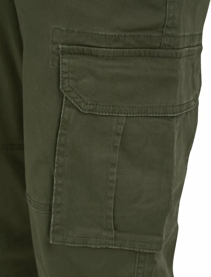 Men Joggers Tokyo Laundry Rodeo Cotton Twill Cuffed Cargo Jogger Pants With Pockets In Grape Leaf 8211 Tokyo Laundry Khaki