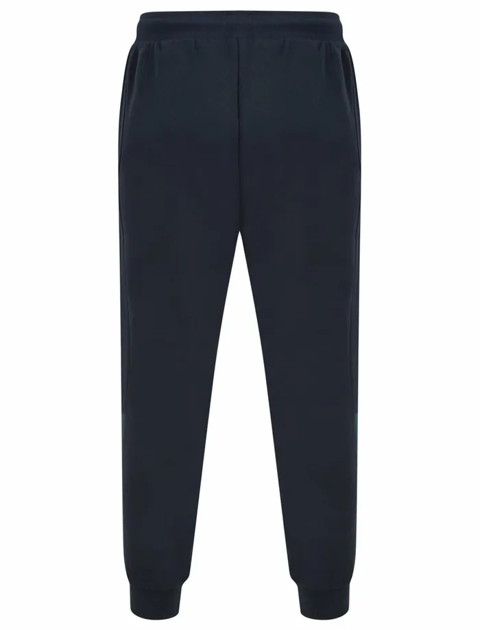 Men Joggers Tokyo Laundry Vaskez Brushback Fleece Cuffed Joggers With Piping In Sky Captain Navy 8211 Le Shark Navy