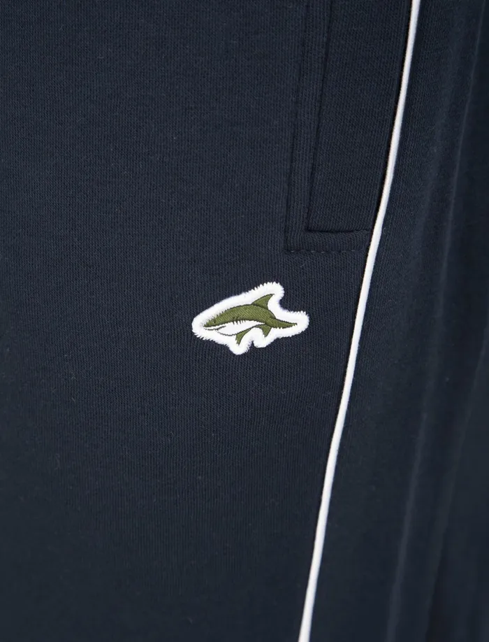 Men Joggers Tokyo Laundry Vaskez Brushback Fleece Cuffed Joggers With Piping In Sky Captain Navy 8211 Le Shark Navy