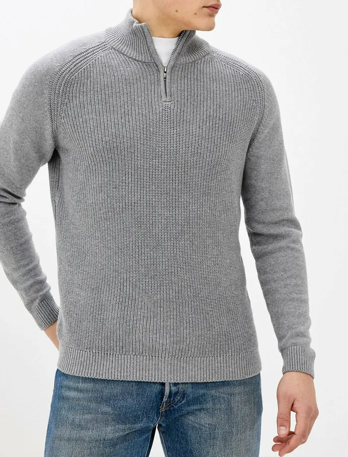 Men Jumpers and Cardigans Tokyo Laundry Kinkle Half Zip Cotton Knitted Jumper In Mid Grey Marl 8211 Kensington Eastside Grey Men Jumpers and Cardigans Tokyo Laundry Kinkle Half Zip Cotton Knitted Jumper In Mid Grey Marl 8211 Kensington Eastside Grey