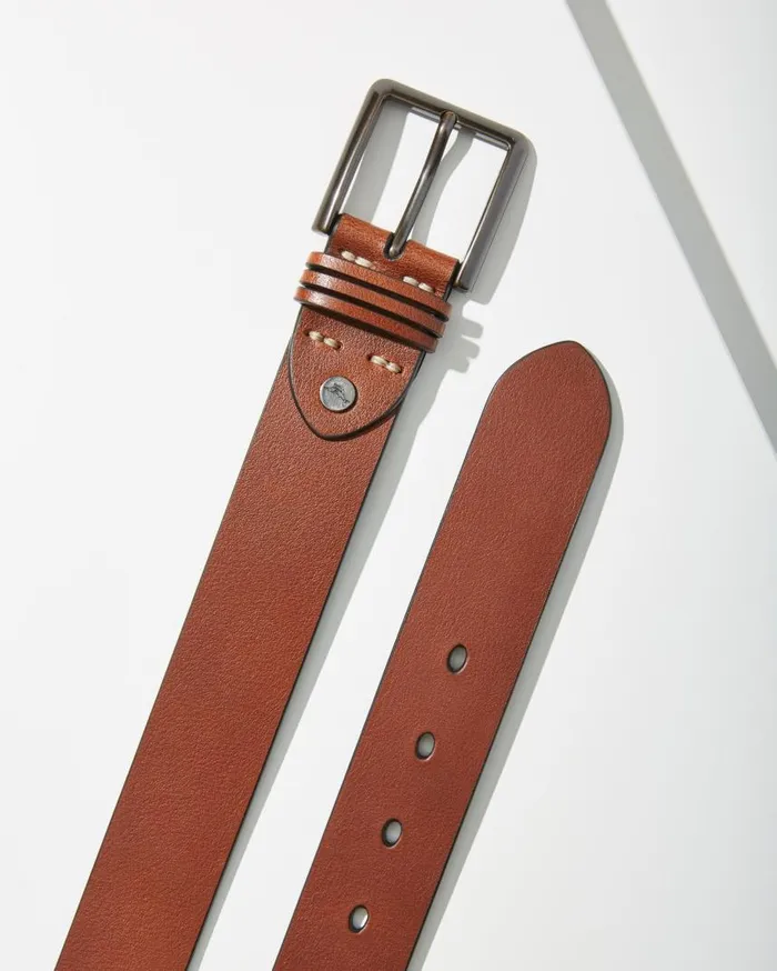 Men Leather Lace Braid Belt Black Tommy Bahama Belts