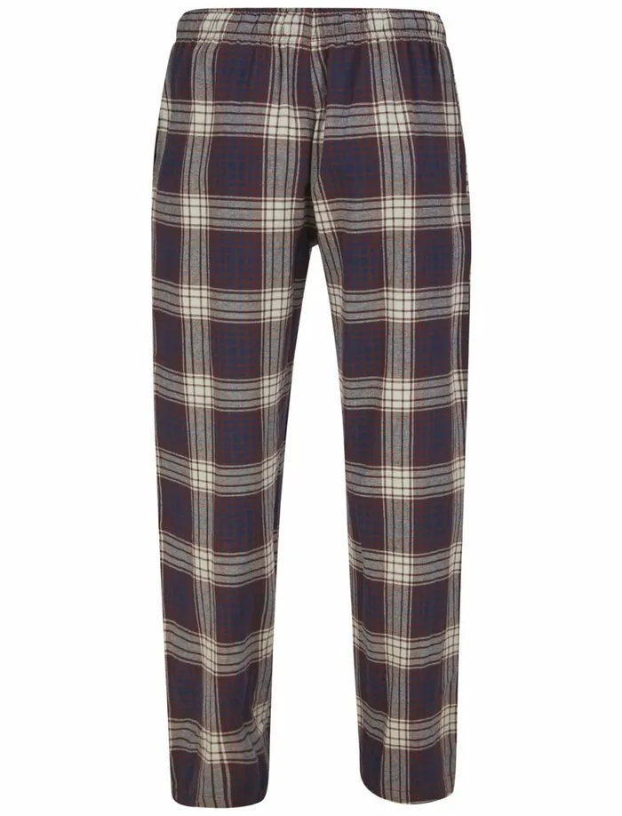 Men Loungewear Tokyo Laundry Field 2Pc Long Sleeve Cotton Checked Lounge Set In Sky Captain Navy Tokyo Laundry Navy