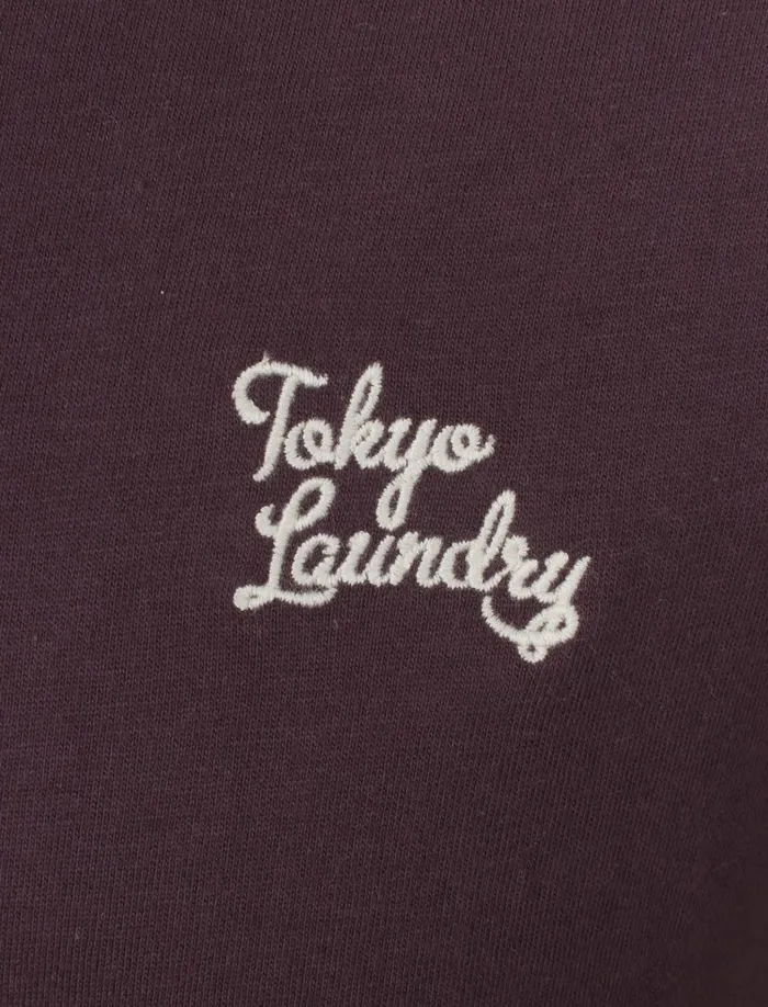 Men Loungewear Tokyo Laundry Koppelo 3 Pack Crew Neck Cotton TShirts In Hunter Green Aubergine Black 8211 Tokyo Laundry Black