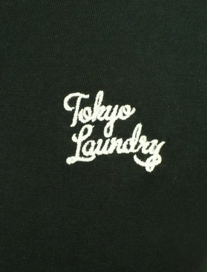 Men Loungewear Tokyo Laundry Koppelo 3 Pack Crew Neck Cotton TShirts In Hunter Green Aubergine Black 8211 Tokyo Laundry Black