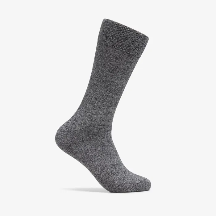 Men Marled Crew Sock Black Clarks Socks