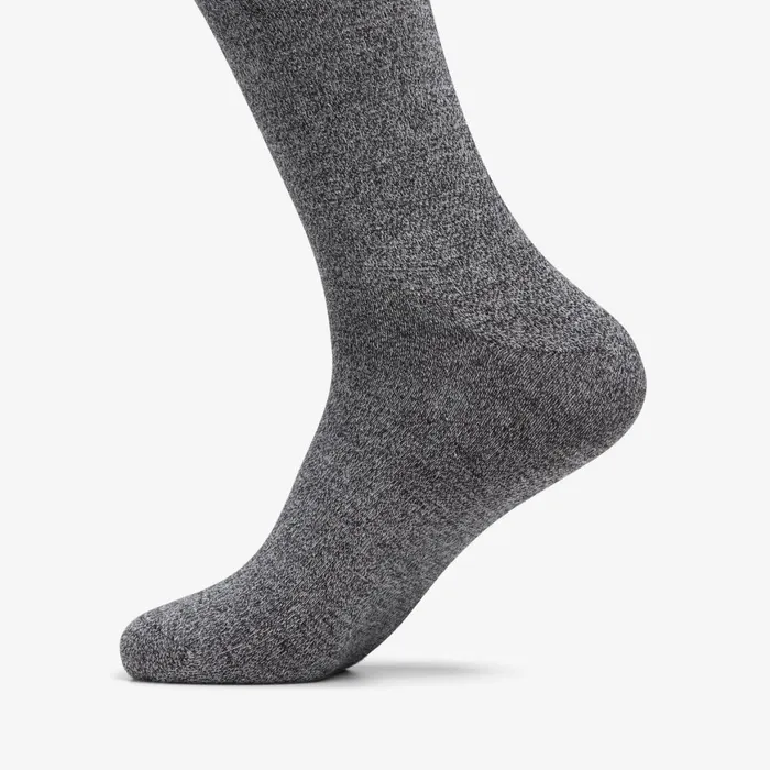 Men Marled Crew Sock Black Clarks Socks