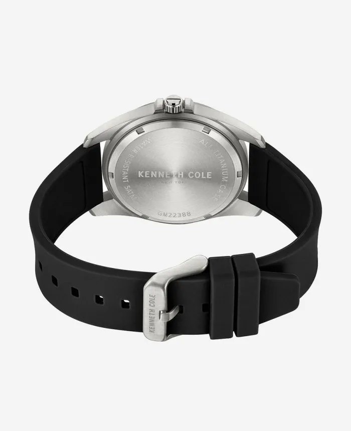 Men Mens Watches Kenneth Cole Modern Classic Titanium Silicone Strap Watch Black Men Mens Watches Kenneth Cole Modern Classic Titanium Silicone Strap Watch Black