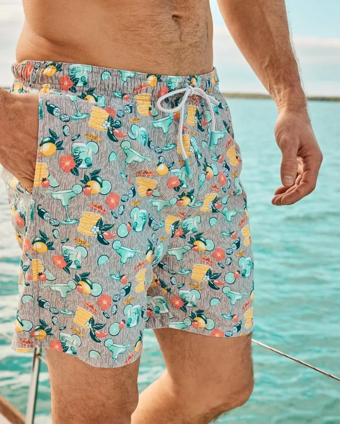 Men Naples Bay 6Inch Swim Trunks Paradise Green Tommy Bahama Swim and Boardshorts Men Naples Bay 6Inch Swim Trunks Paradise Green Tommy Bahama Swim and Boardshorts