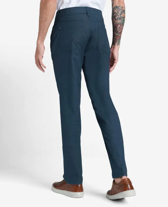 Men Pants Kenneth Cole The 5Pocket Stretch Pant With Flex Waistband Indigo