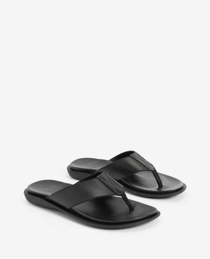 Men Sandals Kenneth Cole Sand Leather Thong Sandal Black Men Sandals Kenneth Cole Sand Leather Thong Sandal Black