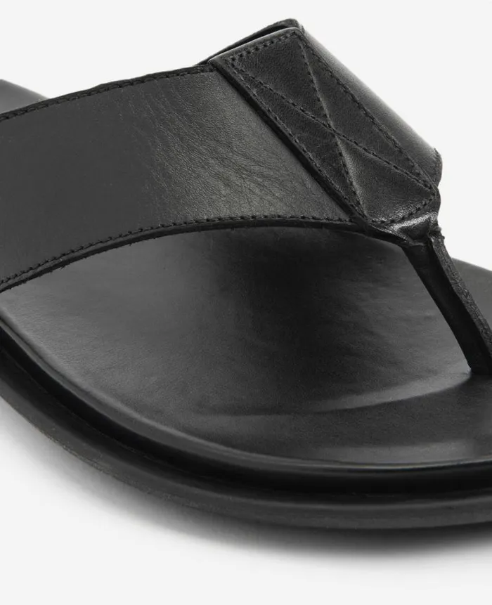 Men Sandals Kenneth Cole Sand Leather Thong Sandal Black Men Sandals Kenneth Cole Sand Leather Thong Sandal Black