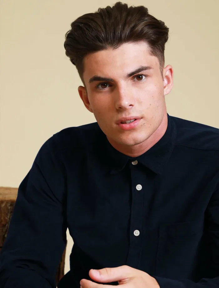 Men Shirts Tokyo Laundry Erskine Corduroy Cotton Long Sleeve Shirt In Navy 8211 Tokyo Laundry Navy