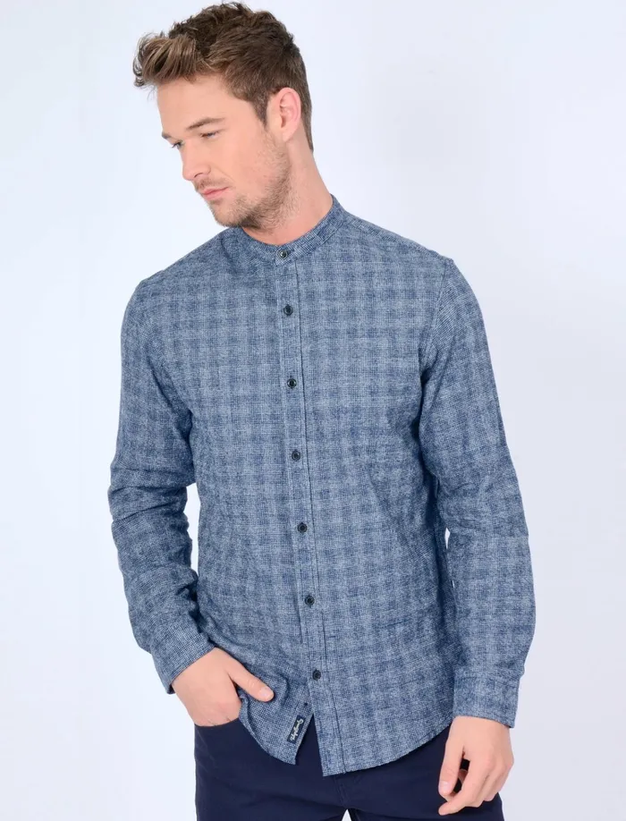 Men Shirts Tokyo Laundry Spirit Checked Flannel Shirt In Blue 8211 Tokyo Laundry Blue