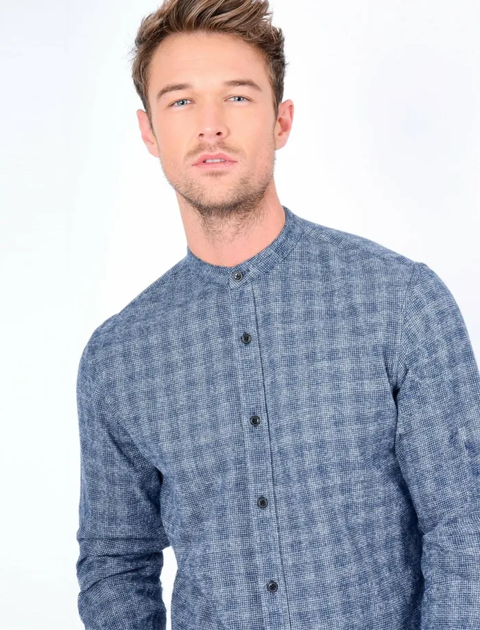 Men Shirts Tokyo Laundry Spirit Checked Flannel Shirt In Blue 8211 Tokyo Laundry Blue