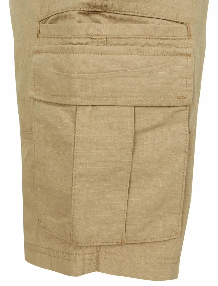 Men Shorts Tokyo Laundry Africa Ripstop Cotton Cargo Shorts With Belt In Stone 8211 Tokyo Laundry Stone