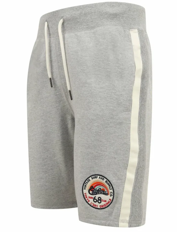 Men Shorts Tokyo Laundry Cali Beach Applique Jogger Shorts In Light Grey Marl 8211 Tokyo Laundry Grey Men Shorts Tokyo Laundry Cali Beach Applique Jogger Shorts In Light Grey Marl 8211 Tokyo Laundry Grey