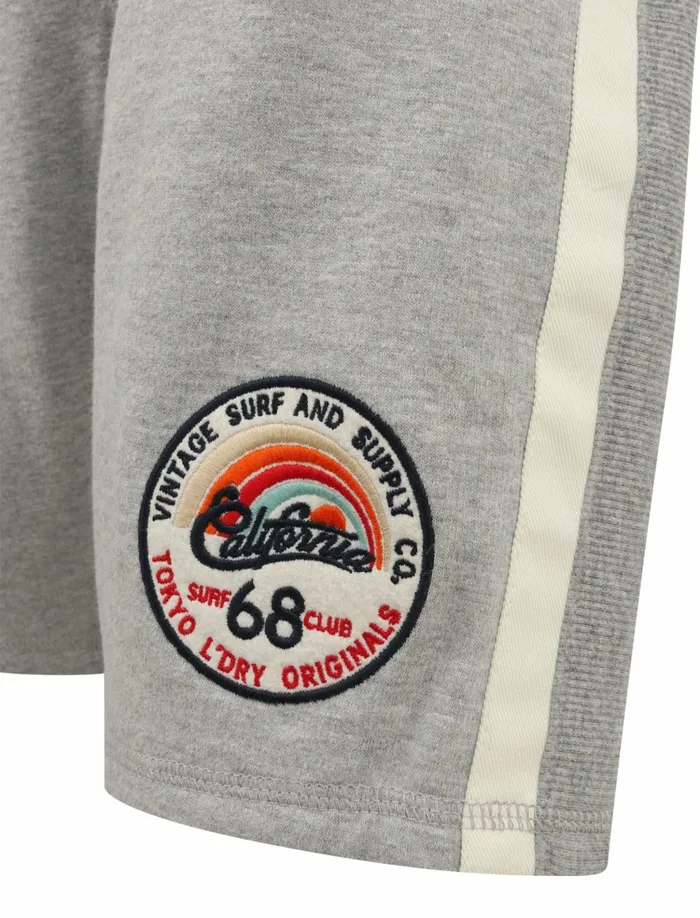 Men Shorts Tokyo Laundry Cali Beach Applique Jogger Shorts In Light Grey Marl 8211 Tokyo Laundry Grey