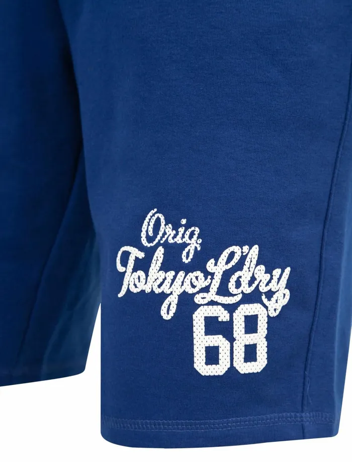Men Shorts Tokyo Laundry Lauderdale Brush Back Fleece Jogger Shorts In Sea Surf Blue 8211 Tokyo Laundry Sapphire