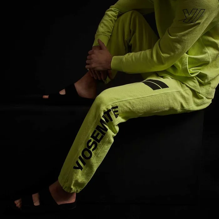 Men Sweat TopsBottoms James Perse French Terry Sweatpant Bright Neonblack